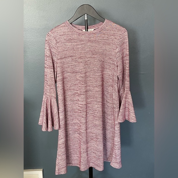 Speechless Dresses & Skirts - Speechless Striped Bell Sleeve Mini Dress